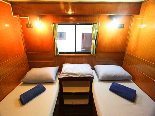 Cabines climatisées 2 lits séparé manta queen1