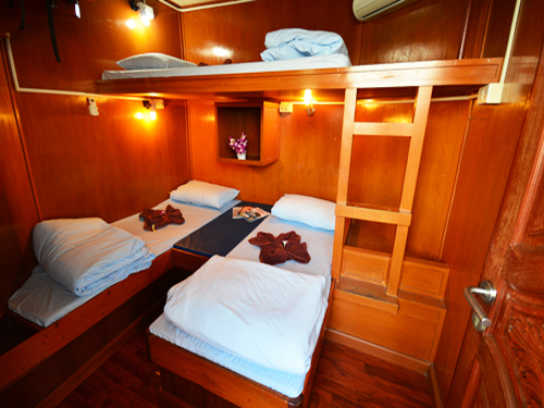 Cabines climatisées 4 lits superposés